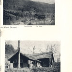 View of the School Grounds. 1. Supt's House, Barn, Workshop, Big Log House, Laurel House, Far House 2. The Barn