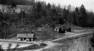 Tool House I. Aerial view of Shed and Office.