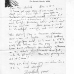 Angela Melville Correspondence