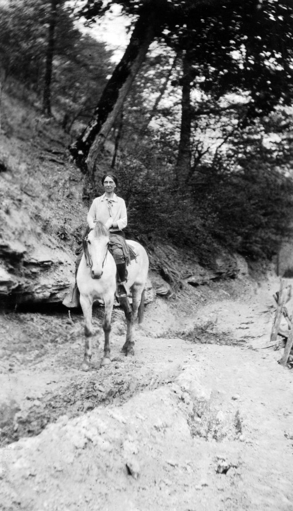 woman on horseback