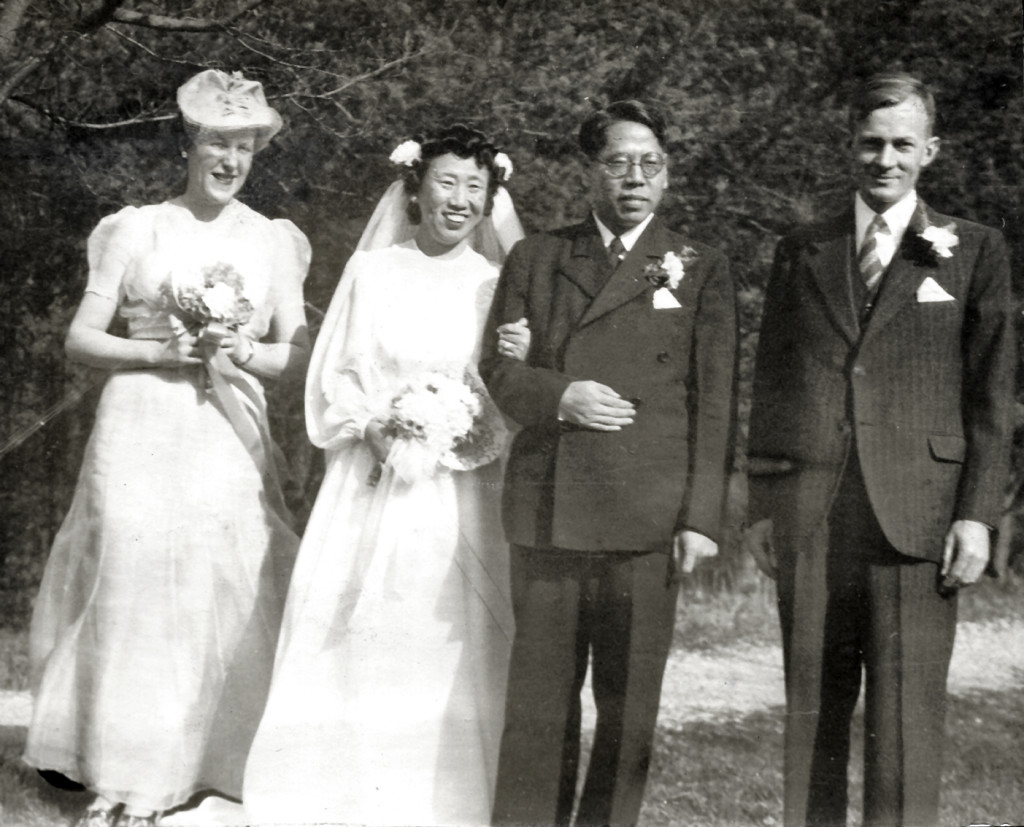 Margaret Tucker, Grace Feng Liu, T.C. Liu, Burton Rogers. March 9, 1945. nace_1_068a.jpg