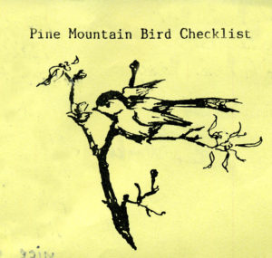 Pine Mountain Bird Checklist