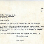 PMSS staff letter to Purbrick