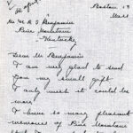 Purbrick letter to PMSS, page 1