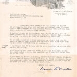 DARWIN D. MARTIN 1924 Correspondence